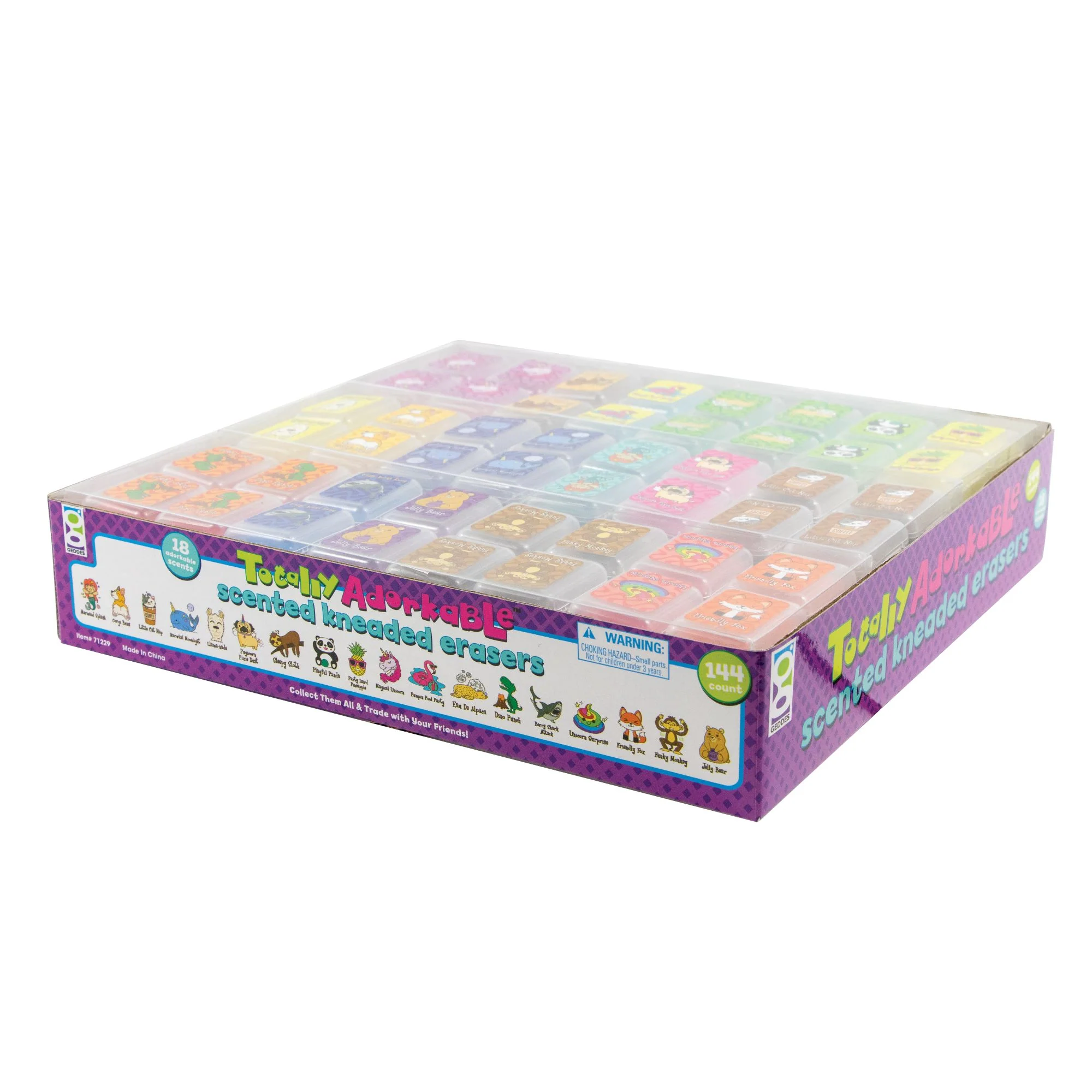 Totally Adorkable Scented Kneaded Erasers - 144 per display - Image 3