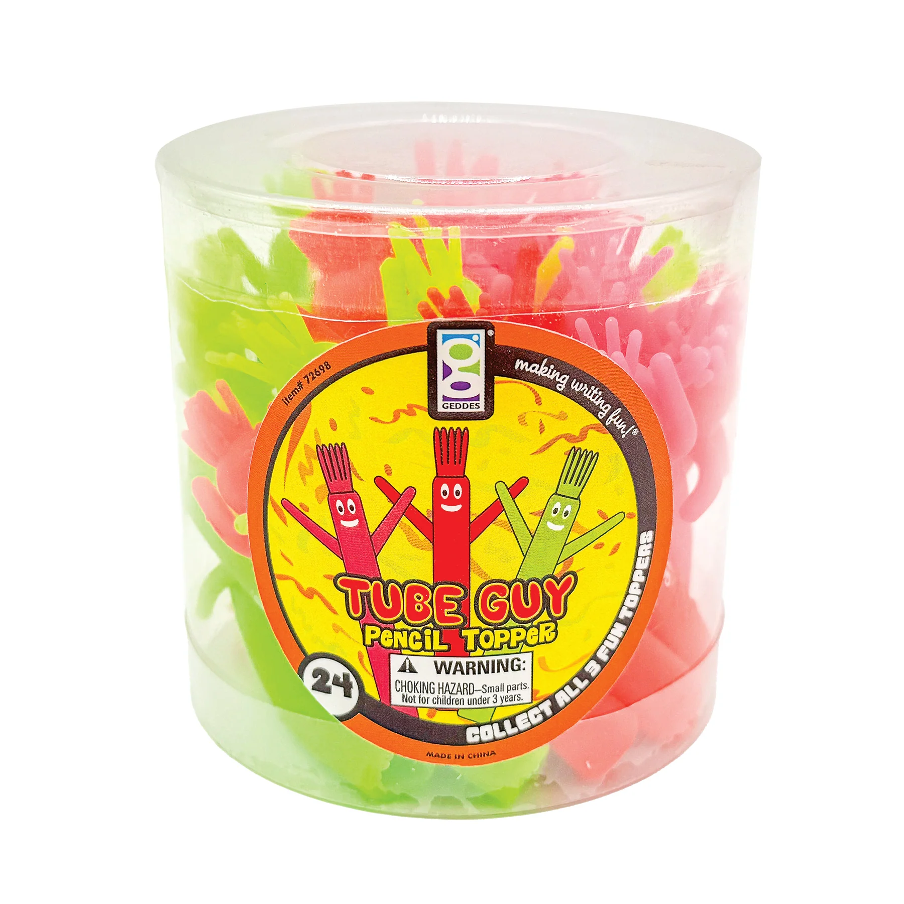 Tube Guy Pencil Toppers - 24 per tub - Image 4