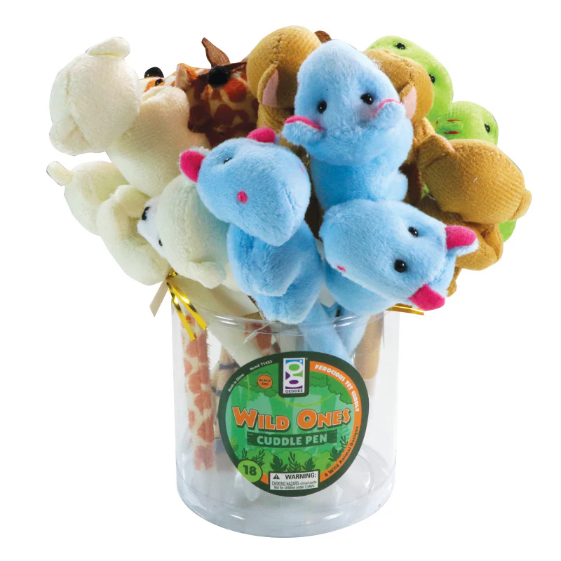 Wild Ones Cuddle Plush Pens - 18 per tub - Image 5